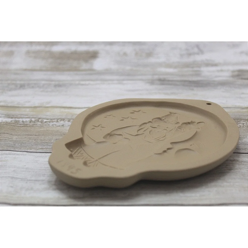 Brown Bag Designs Cookie Mold Santa In The Moon 1995